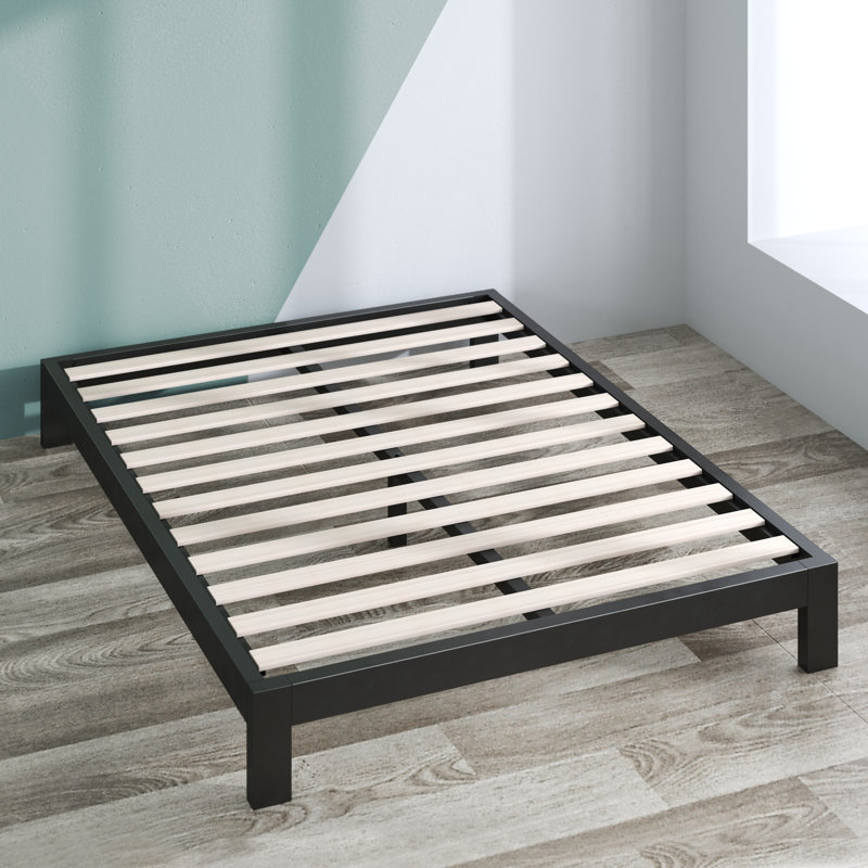 10 Steel Bed Frame Alwyn Home Size King Height 14